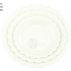 花邊圓型餐盤(6、4PCS