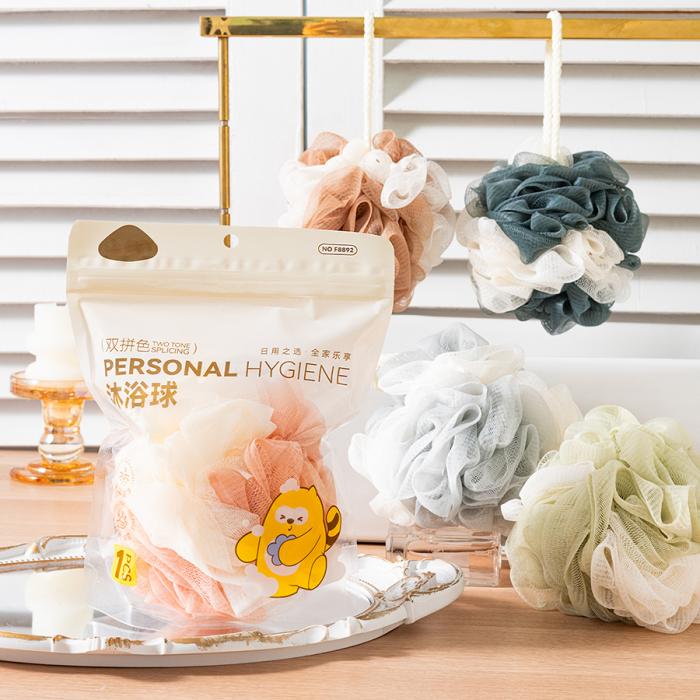 雙色時尚沐浴花(12個/