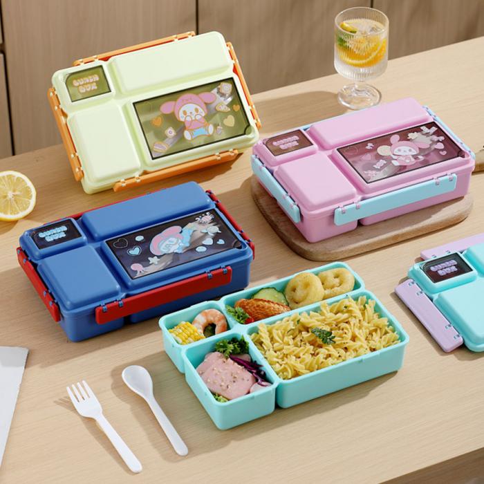 長方分格飯盒(卡通)11