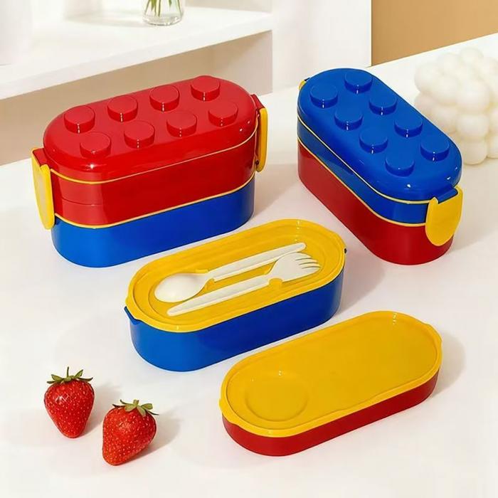 積木三層便當盒(900ML